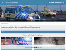 Tablet Screenshot of hulpverleningsforum.nl
